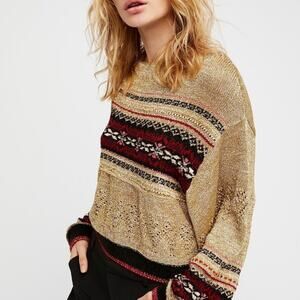 Free People Multicolor Knit Sweater